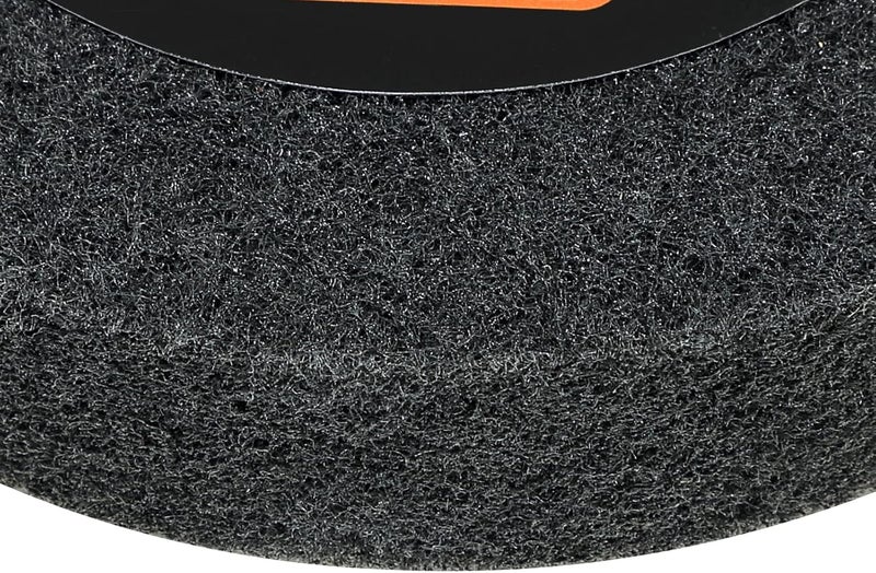 AmaCupid Nylon Fiber Brushed Buffing Wheels 6 Inch 5P Hardness. for Bench Grinder Buffing Machine Polishing Copper. 180 Grit, 1/2 inch Arbor, 1 inch Thickness - Image 3